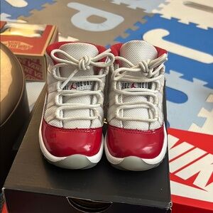 Nike Air Jordan 11 Retro Low IE Red White Sneakers